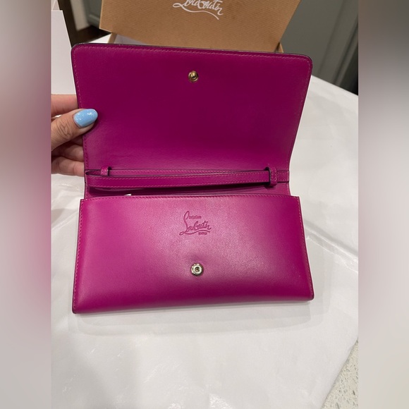 Christian Louboutin Macaron Wallet/Wristlet Spikes - Picture 3 of 11